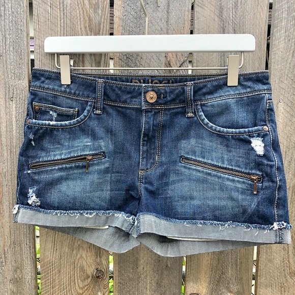 DL1961 | Stella Distressed Zipper Denim Shorts 29 - Picture 1 of 11